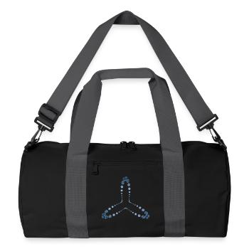 atom - Cellular four - Recycelte Duffel Bag - Schwarz/Graphitgrau - Vorne