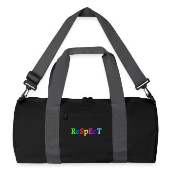 Respect Acceptance Tolerance Recognition Validity - Recycled Duffel Bag - black/graphite grey - Front