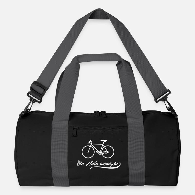 Bicycle instead of car movement - Recycled Duffel Bag - black/graphite grey