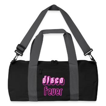 Disco Fever Texte Rétro Vintage - Sac de sport recyclé - noir/gris graphite - Devant