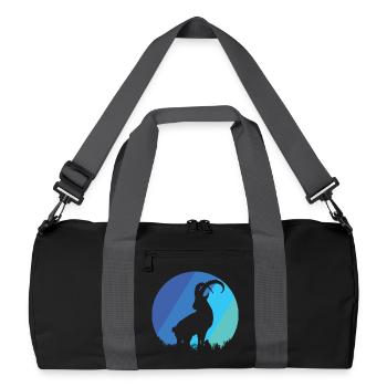 Capricorne - Sac de sport recyclé - noir/gris graphite - Devant