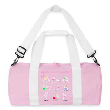 Entraînement de pilates - Sac de sport recyclé - rose/blanc - Devant