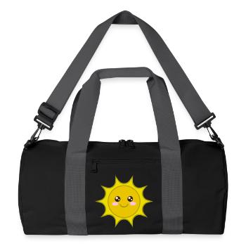 Soleil, mignon mignon soleil, soleil, cool bébé chemise - Sac de sport recyclé - noir/gris graphite - Devant