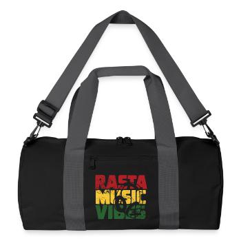 RASTA MUSIC VIBES - Recycled Duffel Bag - black/graphite grey - Front