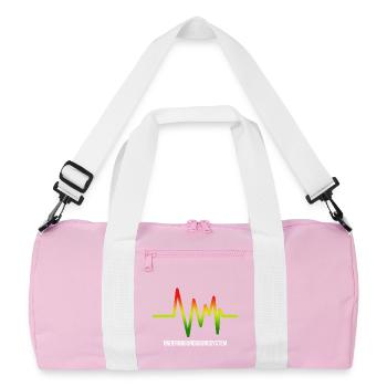 Underground Soundsystem Logo - Sac de sport recyclé - rose/blanc - Devant