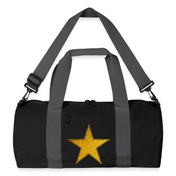 Étoile étoile étoile étoile - Sac de sport recyclé - noir/gris graphite - Devant