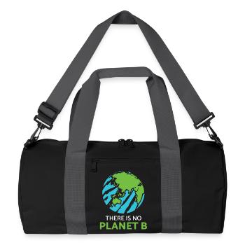 Climate protection environment planet earth climate climate policy - Recycled Duffel Bag - black/graphite grey - Front