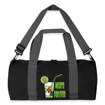 Mojito and goldfish - Recycled Duffel Bag - black/graphite grey - Front
