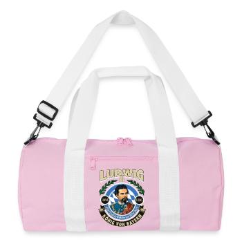 KÖNIG LUDWIG VON BAYERN - Recycelte Duffel Bag - Rosa/Weiß - Vorne