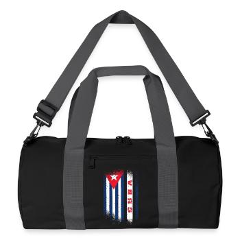 Cuba Drapeau / Cuba Cadeau Des Caraïbes La Havane - Sac de sport recyclé - noir/gris graphite - Devant