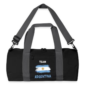 Team Argentina / Gift Buenos Aires - Recycled Duffel Bag - black/graphite grey - Front