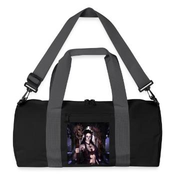 The dark princess with skulls. - Recycled Duffel Bag - black/graphite grey - Front