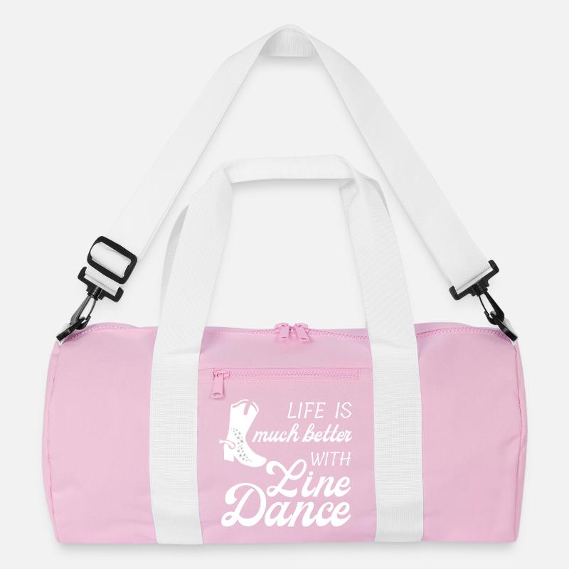 Gift Idea: Live is much better with Line Dance Recycled Duffel Bag
