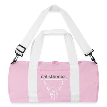 Calisthenics Fitness Workout Cali Gym Symbol Logo - Sac de sport recyclé - rose/blanc - Devant