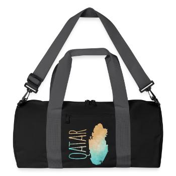 Qatar - Recycled Duffel Bag - black/graphite grey - Front