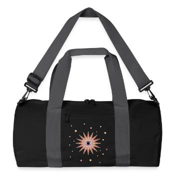 evil eye - Recycled Duffel Bag - black/graphite grey - Front