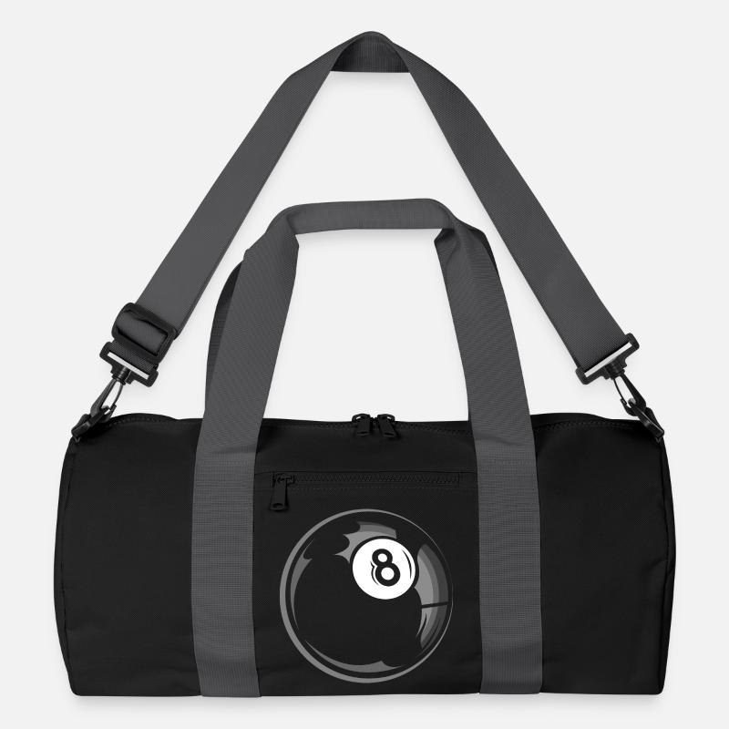8ball billard Kugel pool symbol icon Logo Recycelte Duffel Bag