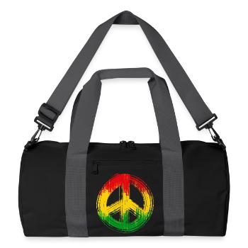 Amour paix unité jamaïque reggae reggae musique - Sac de sport recyclé - noir/gris graphite - Devant