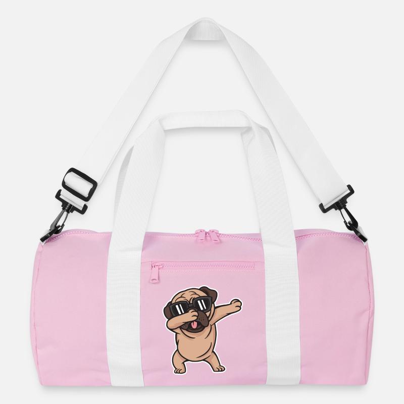 Dab Dabbing Mops Hund Dog Dancing Trend Geschenk Recycelte Duffel Bag