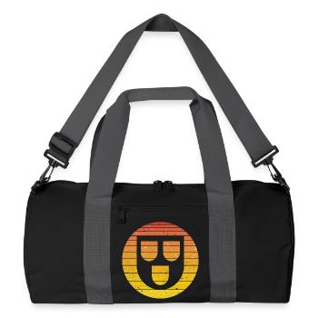 Rétro vintage peintre peintre artisan rouge - Sac de sport recyclé - noir/gris graphite - Devant
