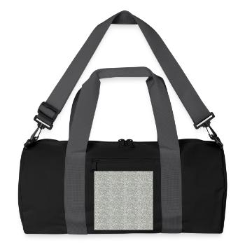 Pierre de granit à motifs dans les tons de gris - Sac de sport recyclé - noir/gris graphite - Devant