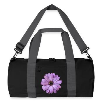 Blume - Recycelte Duffel Bag - Schwarz/Graphitgrau - Vorne