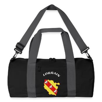 lorrain - Sac de sport recyclé - noir/gris graphite - Devant