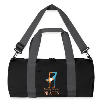 Pilates - Sac de sport recyclé - noir/gris graphite - Devant