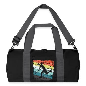 Baseball joueur - Sac de sport recyclé - noir/gris graphite - Devant