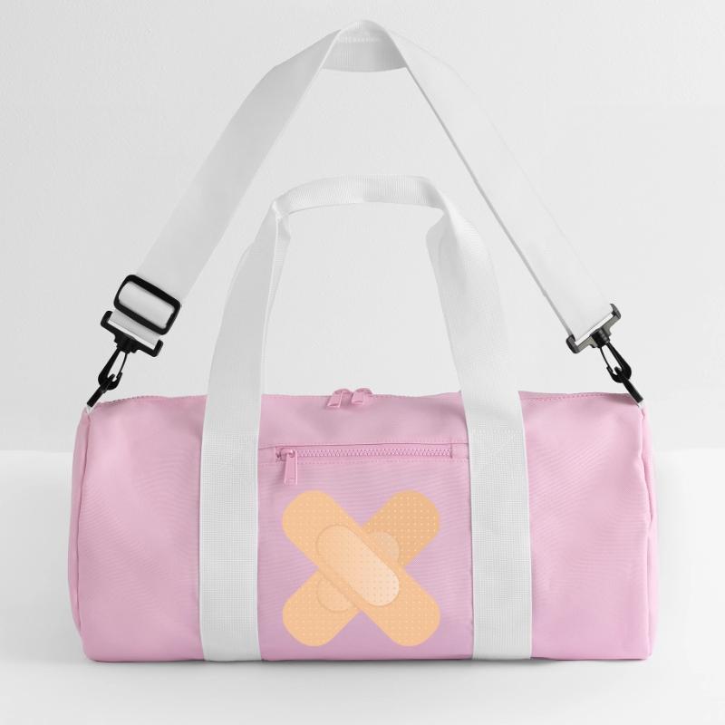 Dispositif de fixation croisé comme élément de conception Sac de sport recyclé