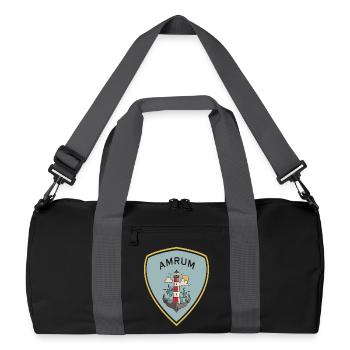 Armoiries du phare d'Amrum - Sac de sport recyclé - noir/gris graphite - Devant