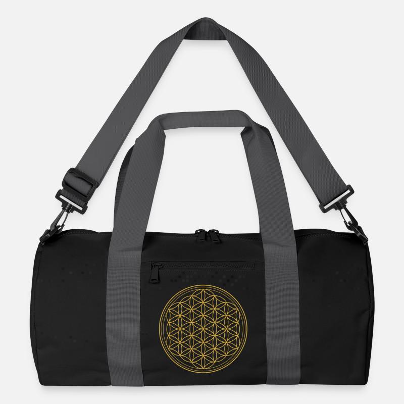 BLUME DES LEBENS (GOLD) Recycelte Duffel Bag