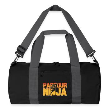Parkour Ninja Amateurs de Parkour - Sac de sport recyclé - noir/gris graphite - Devant