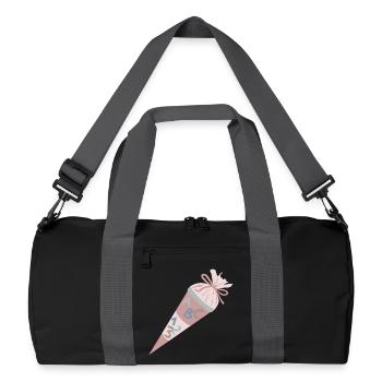 School bag Pink - Recycled Duffel Bag - black/graphite grey - Front