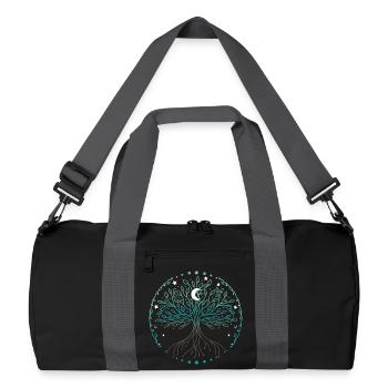 Yggdrasil Arbre de Vie du Monde - Sac de sport recyclé - noir/gris graphite - Devant