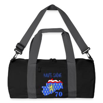 Haute-Saône - Sac de sport recyclé - noir/gris graphite - Devant