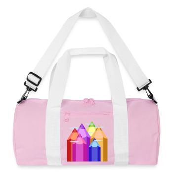 Peaks of Color - Recycled Duffel Bag - pink/white - Front
