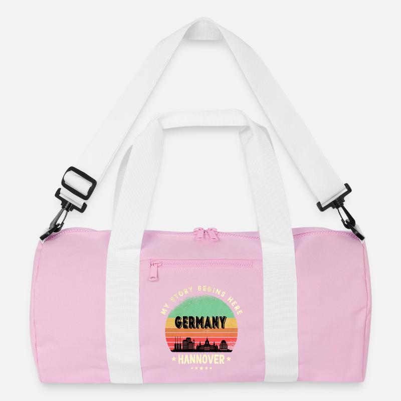Hannover Germany skyline design Recycled Duffel Bag