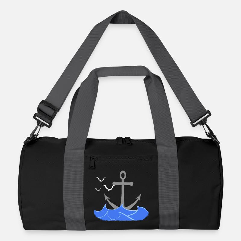 seefahrt design, Wellenmuster, coole Seefaht Recycelte Duffel Bag