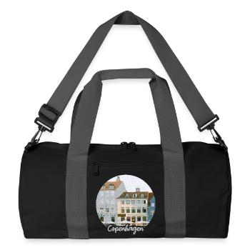 Copenhagen Harbour Flair Townhouses - Recycled Duffel Bag - black/graphite grey - Front