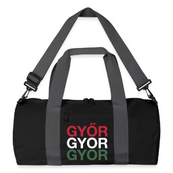 GYOR Ungarn Drapeau hongrois Hongrie - Sac de sport recyclé - noir/gris graphite - Devant