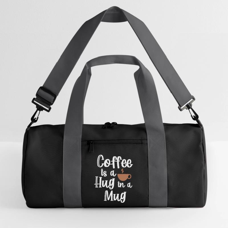 Caffeine Coffee Statement Coffee Cup Coffee Drinker Recycled Duffel Bag