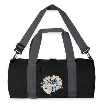 Valentine's Day swimmers in competition - Recycled Duffel Bag - black/graphite grey - Front