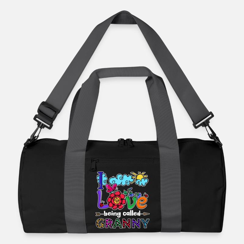 Cool Statement Seniorin Großmutter Oma Superoma - Recycelte Duffel Bag - Schwarz/Graphitgrau