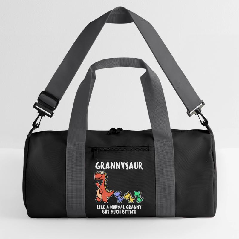 Oma Cool Statement Großmutter Dinosaurier Recycelte Duffel Bag