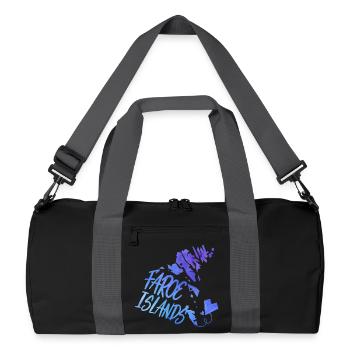 Féroé (îles) - Sac de sport recyclé - noir/gris graphite - Devant