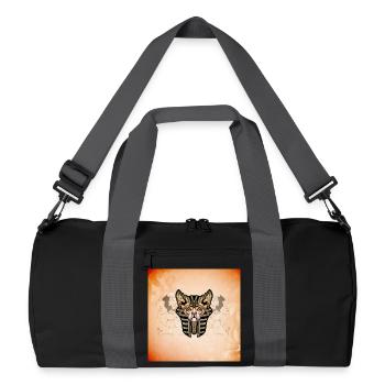 Chat mignon - Sac de sport recyclé - noir/gris graphite - Devant