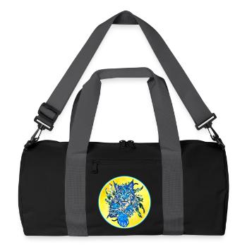Chat lynx en liberté un chat sauvage - Sac de sport recyclé - noir/gris graphite - Devant