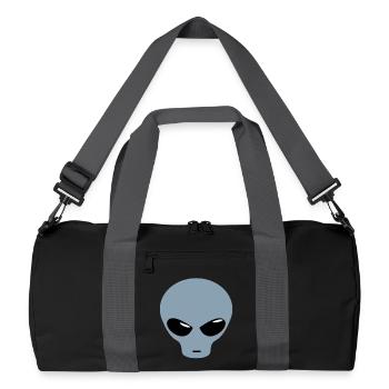 Alien design - Recycled Duffel Bag - black/graphite grey - Front