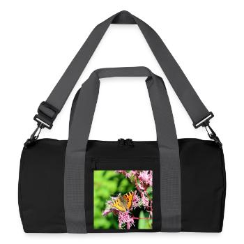 Butterflies - Recycled Duffel Bag - black/graphite grey - Front